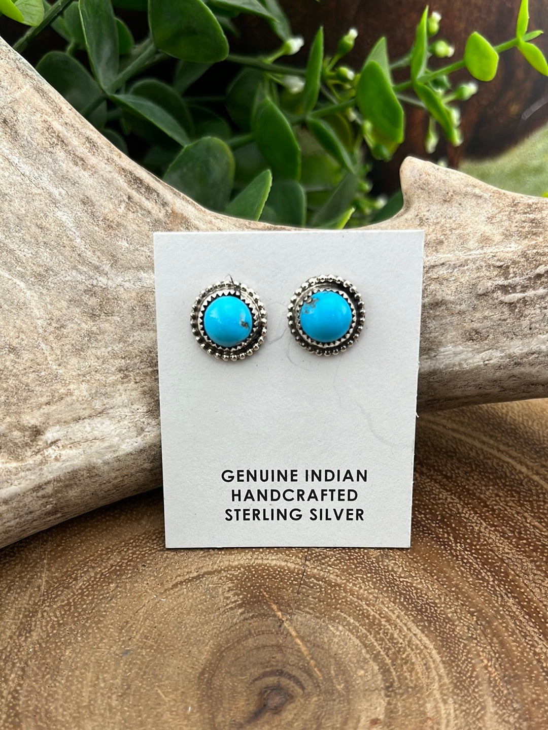 Alexa Kingman Turquoise Round Stud Earrings