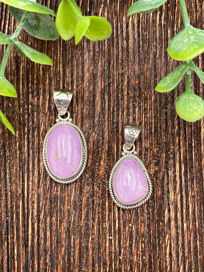 Lonnie Purple Roped Sterling Pendant