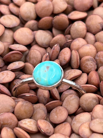 Kendra Sterling Simple Band Turquoise Ring - Size 9