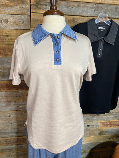Brockton Collared Top