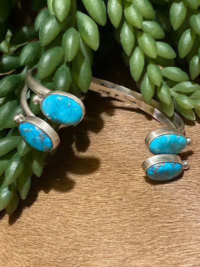 Cassidy Double Stone Sterling Cuff