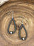 3mm Navajo Pearl & Saucer Teardrop Earrings - 2.5"