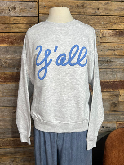 Y'all Long Sleeve Puff Sweatshirt