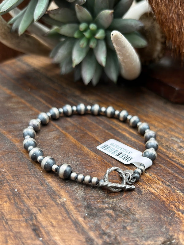 Tiffany Sterling Navajo Pearl Bracelet 4mm-6mm - Accessorize In Style