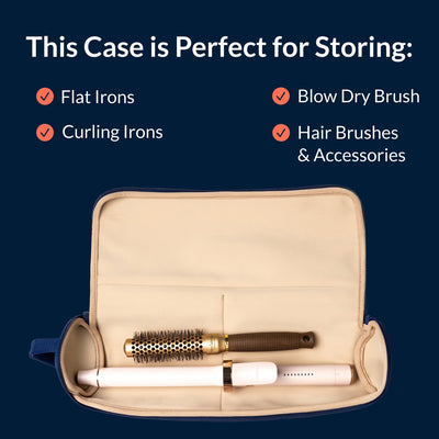 Travel Hair Tools Case - Heat-Safe and Machine Washable