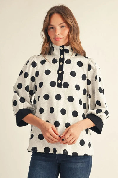 Fran Polka Dot Pullover
