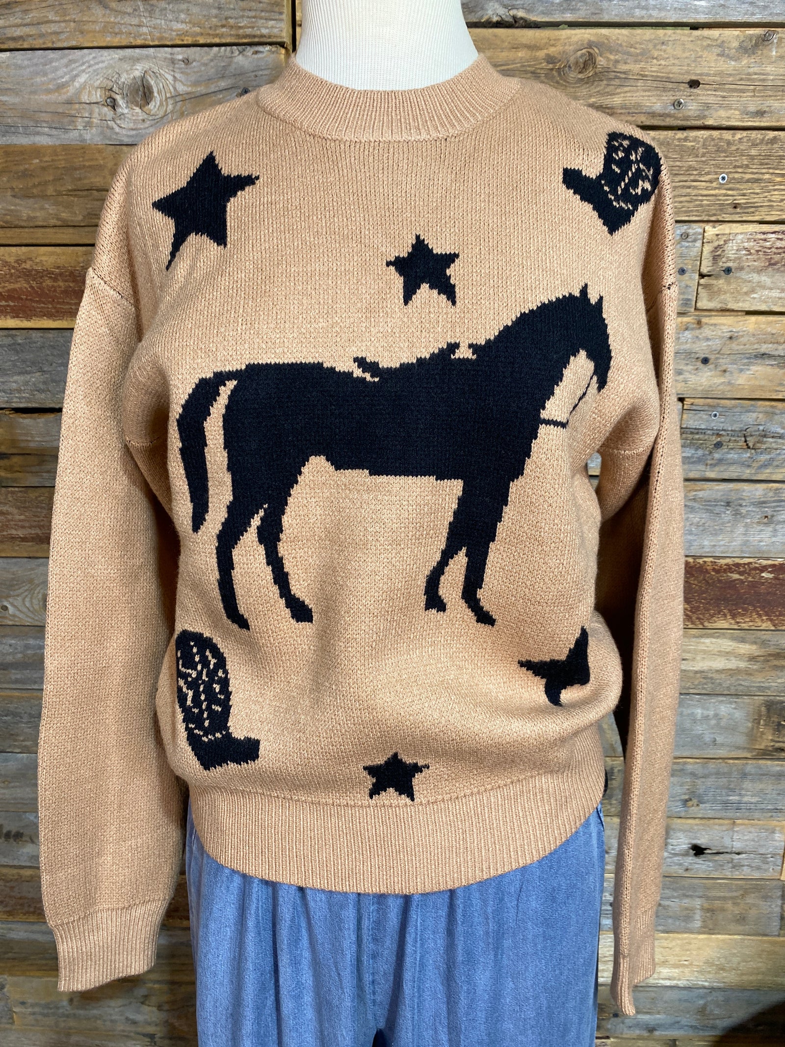Stars Boots Equestrian Sweater