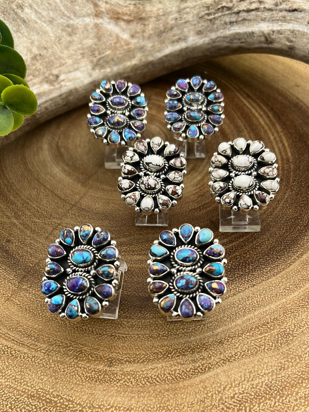 Alexa Sterling Cluster Ring - Adjustable