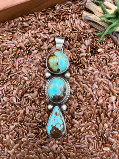 Otero Triple Stacked Stone Pendant