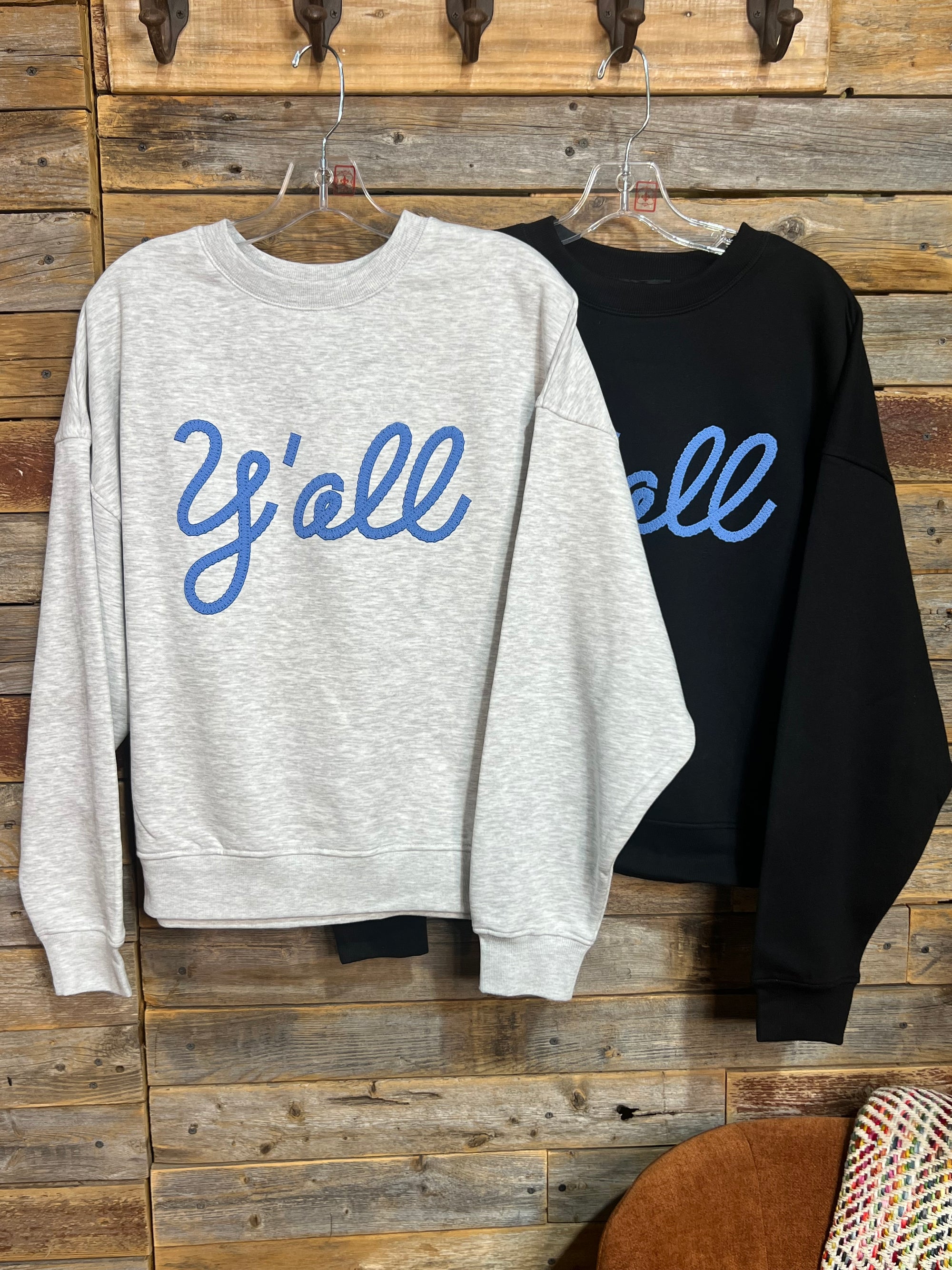 Y'all Long Sleeve Puff Sweatshirt