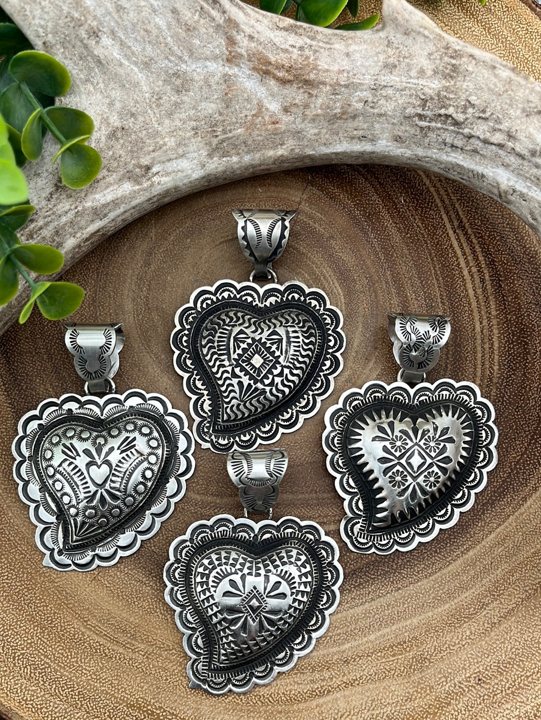 Megan Sterling Heart Pendant