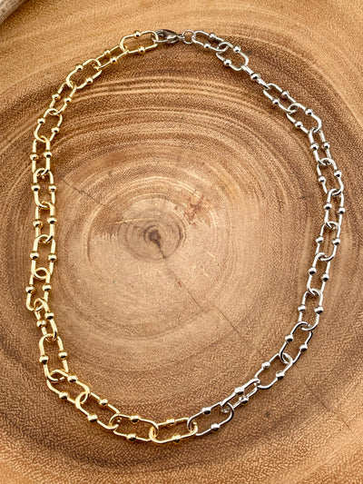 Lonnie Gold Paperclip Necklaces