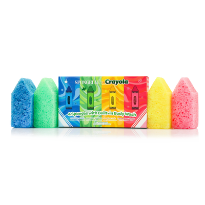 Crayola x Spongellé Body Wash Infused Buffer Gift Set KIDS