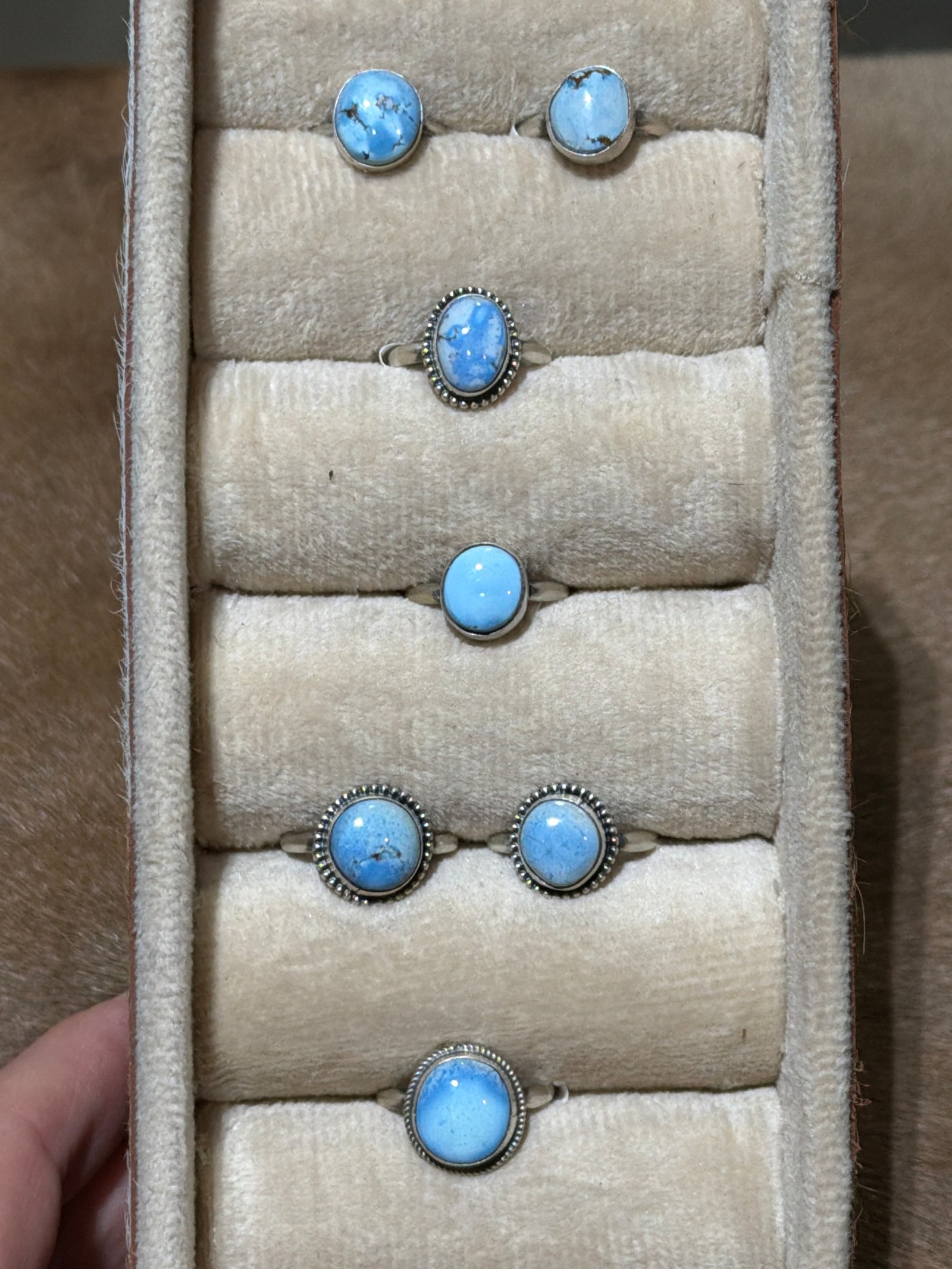 Glasko Assorted Golden Hills Turquoise Single Stone Rings