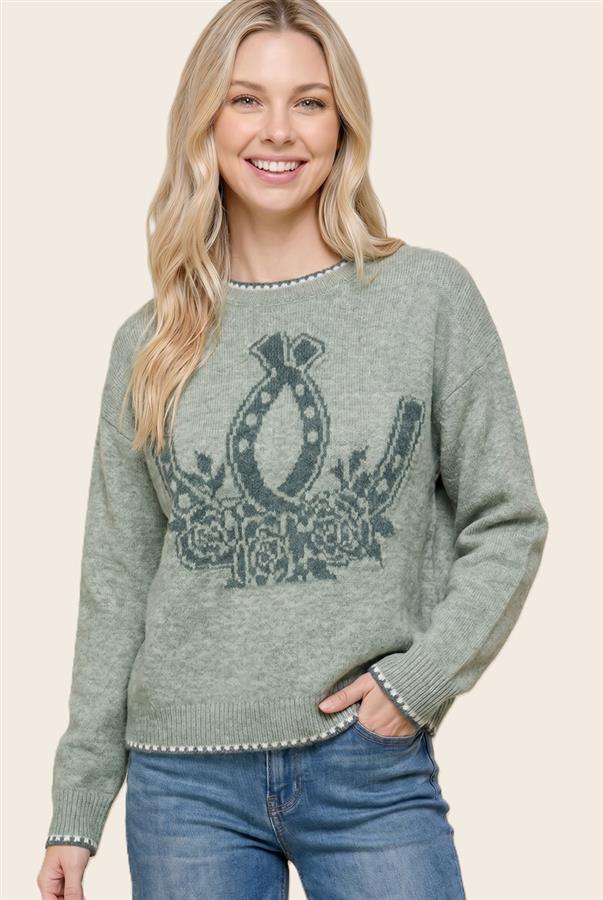 Colette Double Horseshoe Sweater
