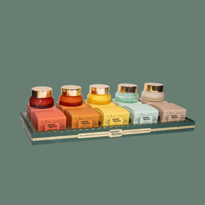 Product Display, 10 Lip Scrub/Mask, Green