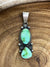 Riverdale Oval & Teardrop Double Stone Sonoran Gold Turquoise Pendant