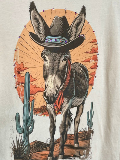 Donkey T-Shirt with Crystals
