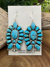 Delora Fluted Turquoise Earrings