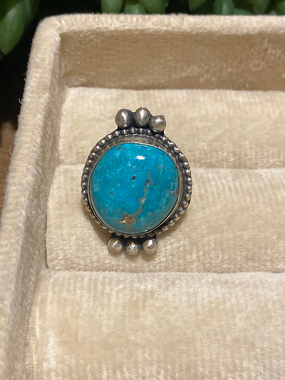 Bijoux Sterling Turquoise Ring - Size 9
