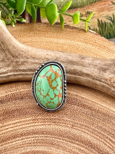 Argo Abstract Green Turquoise Ring - Adjustable