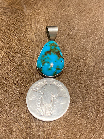 Reno Sterling Single Stone Coin Pendant