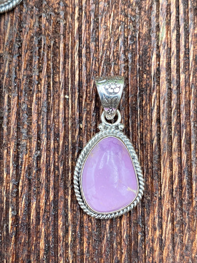 Lonnie Purple Roped Sterling Pendant