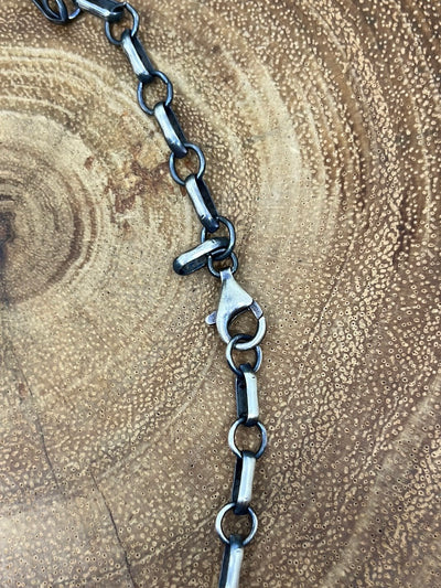 Alder Sterling Link Chain With Golden Hills Turquoise Naja