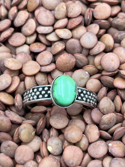 Cindy Triple Studded Band Turquoise Sterling Ring