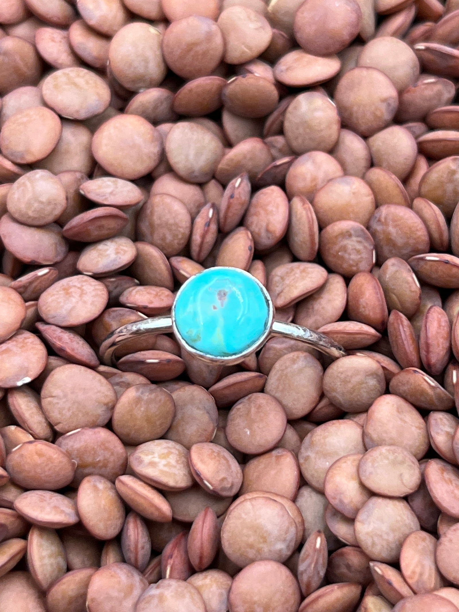 Kendra Sterling Simple Band Turquoise Ring - Size 9