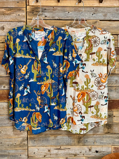 Hang Your Hat V Neck Prairie Top