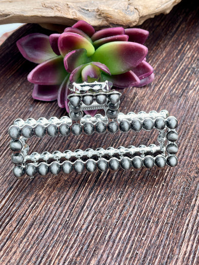 Faux Pearl Claw Clip