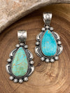 Lakota Sterling Silver & Kingman Turquoise Pendants