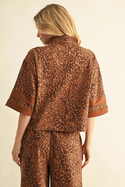 Abrava Leopard Side Stripe Pant