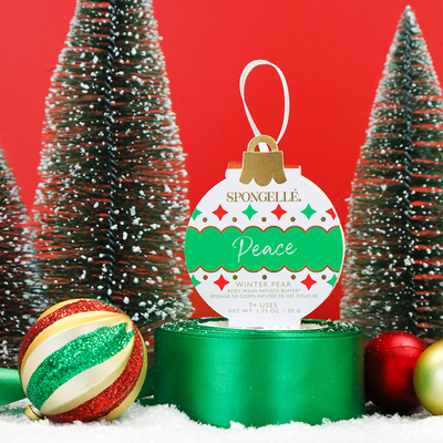 Peace - Winter Pear Holiday Ornament Buffer Christmas Decor