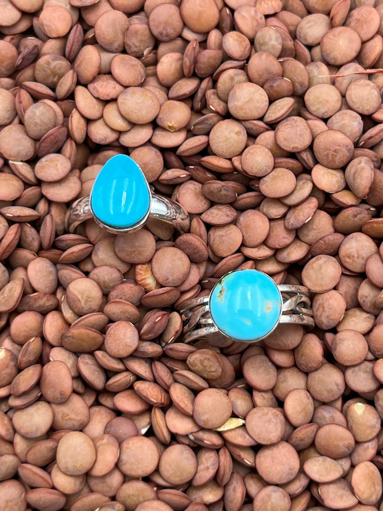 Honor Single Stone Turquoise Sterling Rings