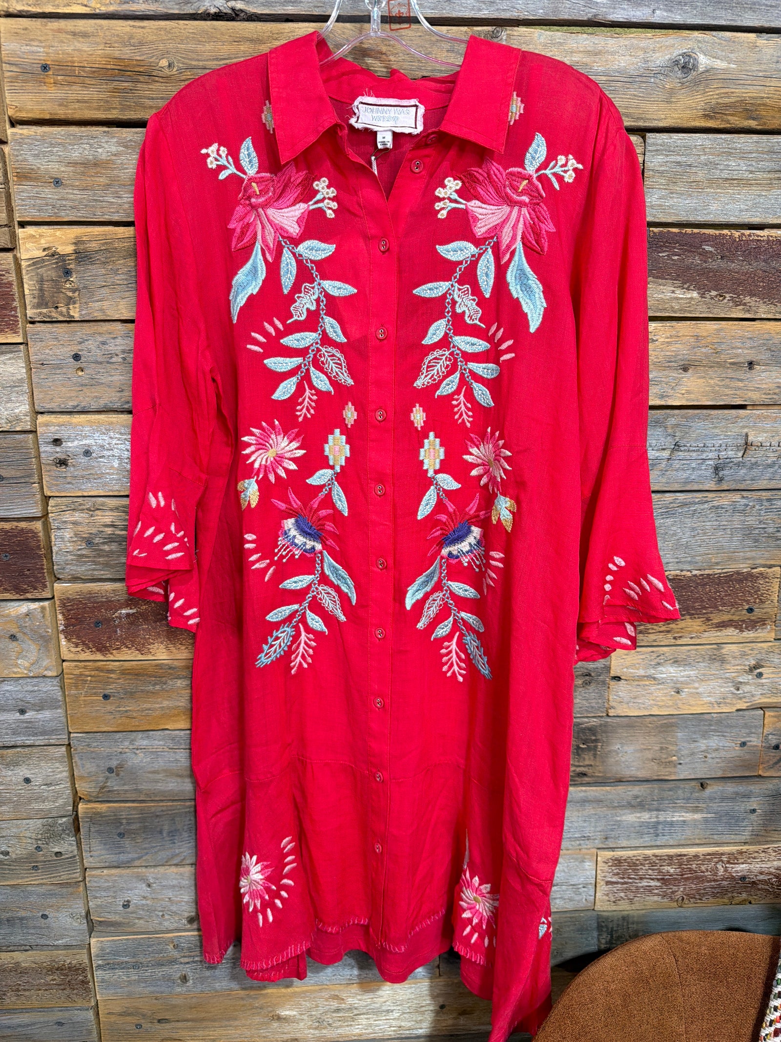 Johnny Was Tiered Flounce Dress