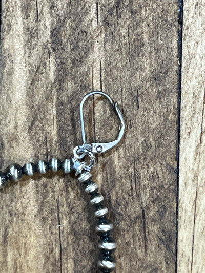 Jewett Sterling Navajo Turquoise & Spiny Teardrop Earrings