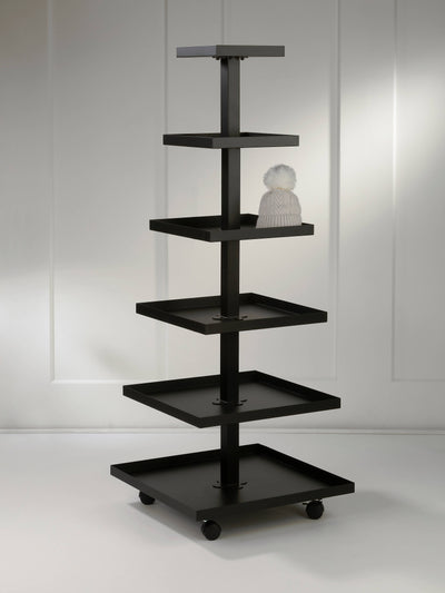 Square Multi-Tiered Displays: Black / 3 Tier