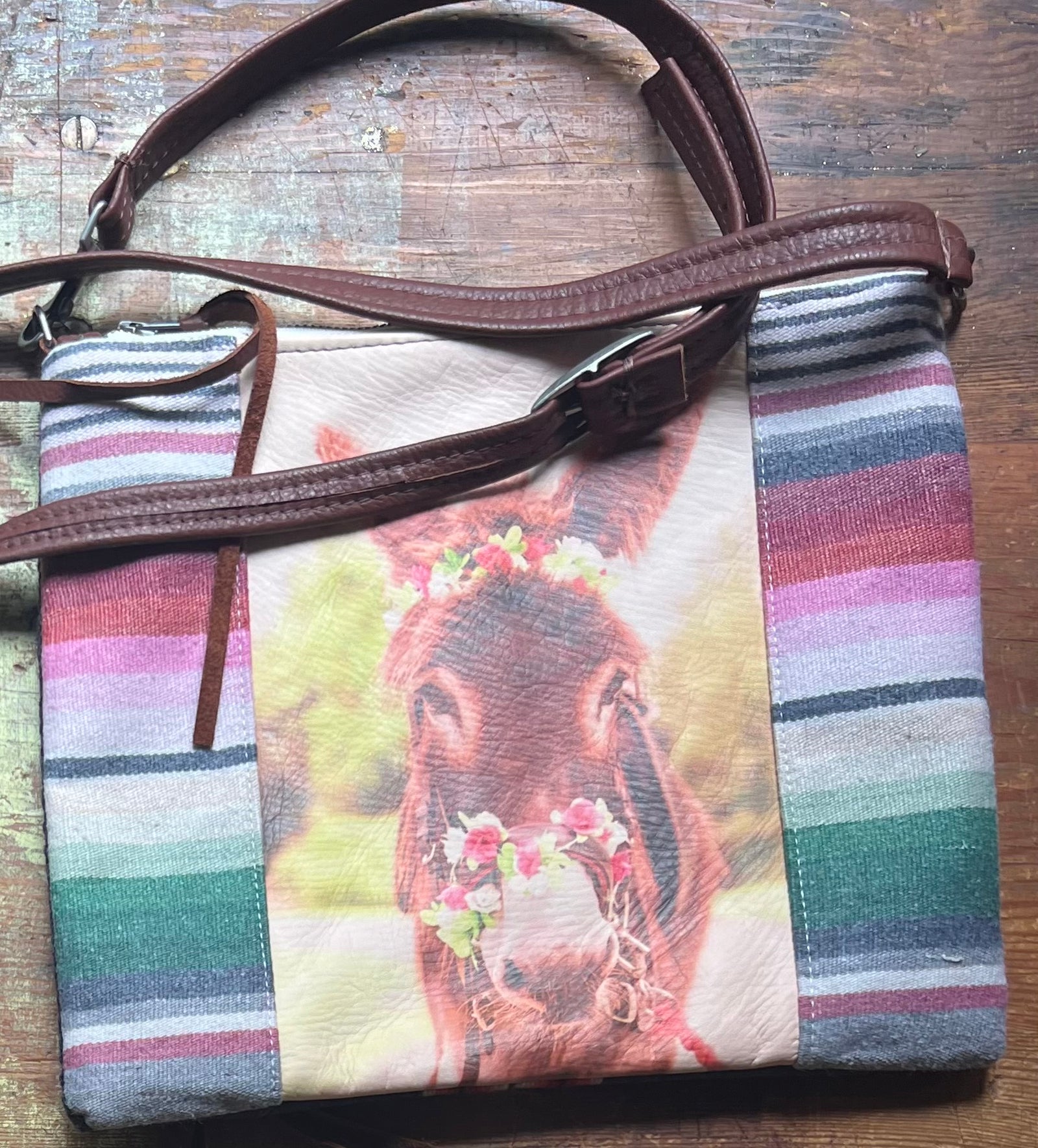Donkey and Flower ToTem Crossbody
