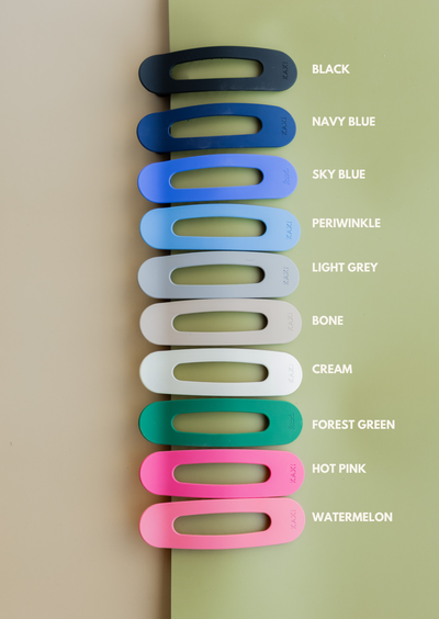 OVERSIZED LAY DOWN CLAWS ( 33 COLORS )