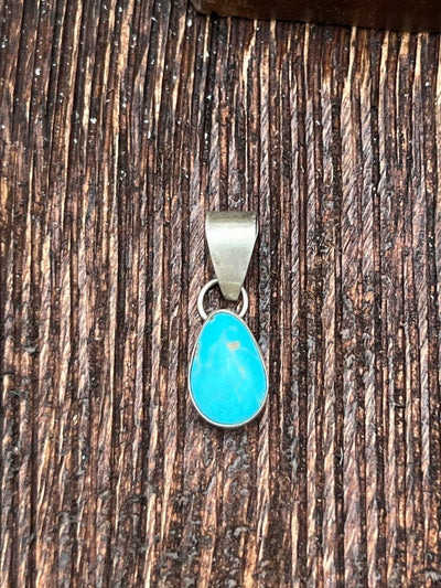 Jeston Simple Sterling Turquoise Pendant