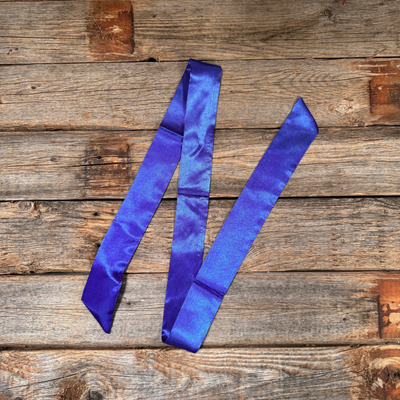 Electric Blue Western Skinny Mini Wild Rag Scarf