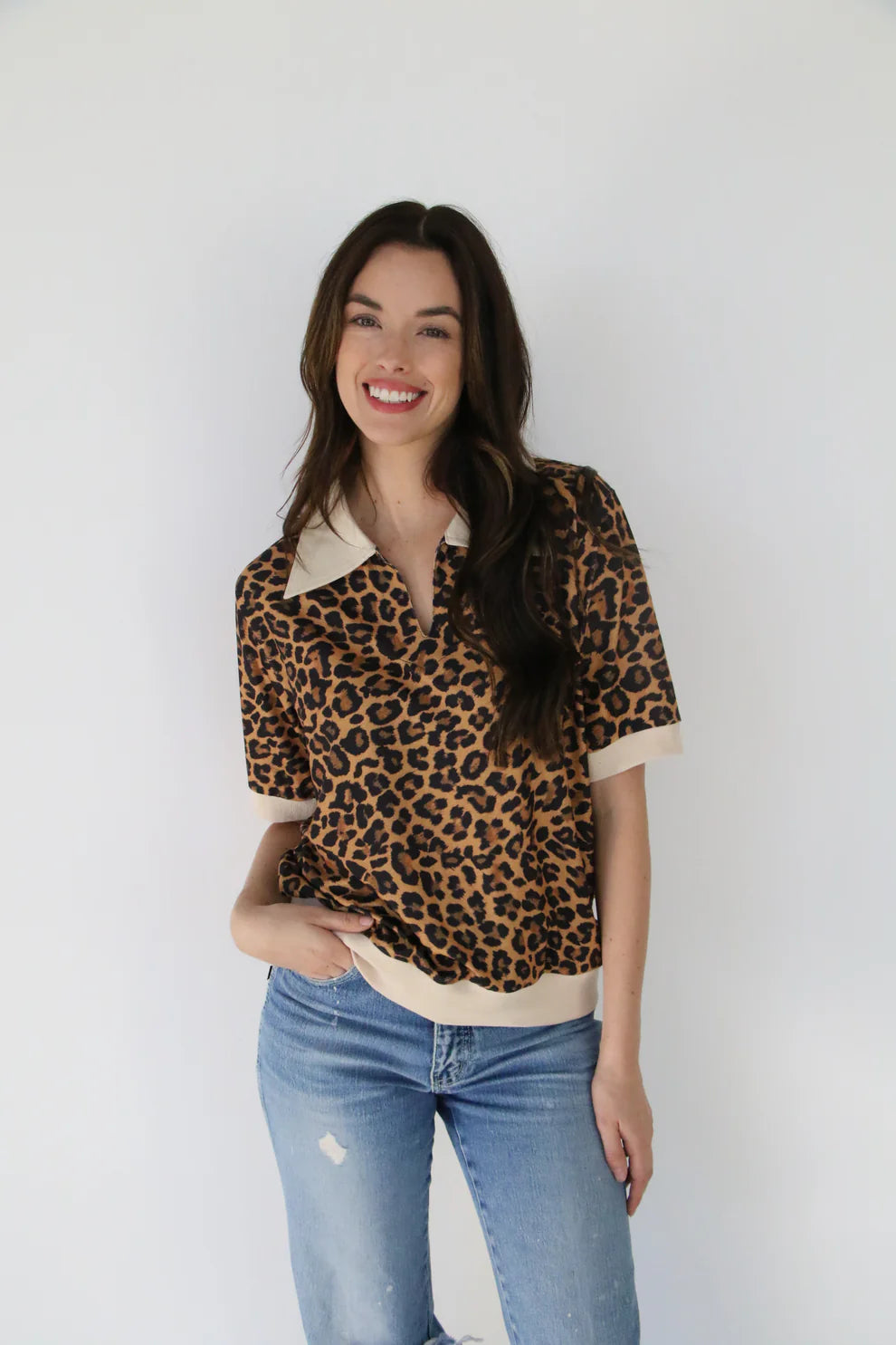 Hanna Leopard Polo