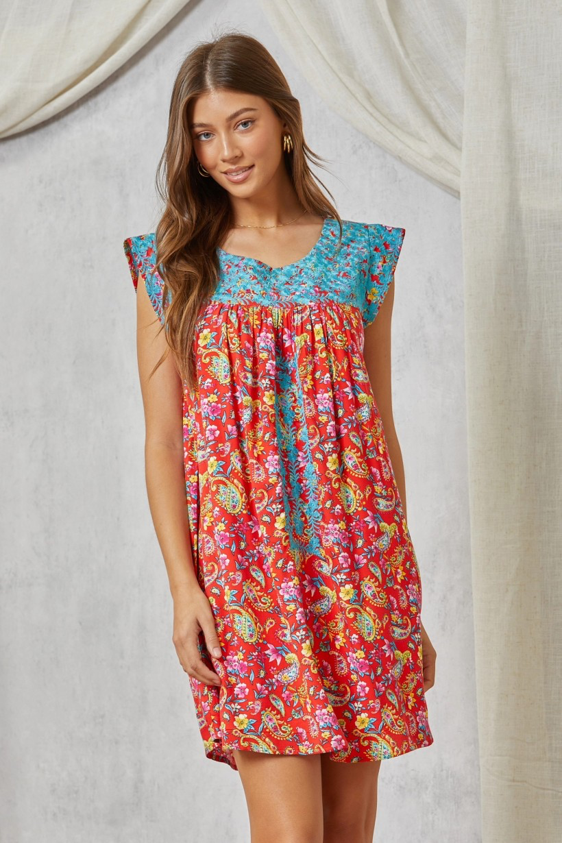 Elaine Chic Embroidered Dress