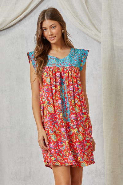 Elaine Chic Embroidered Dress