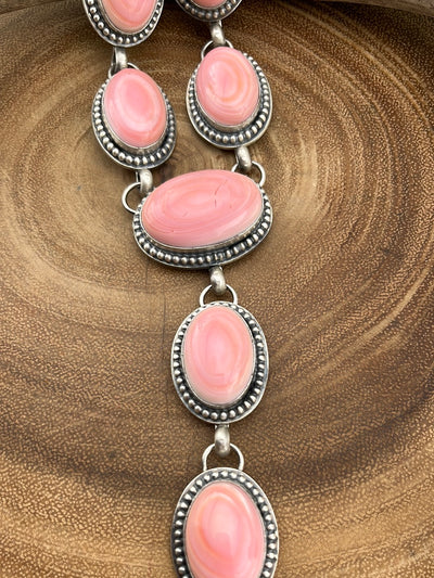 Albany Sterling Pink Conch Y Necklace - 34"
