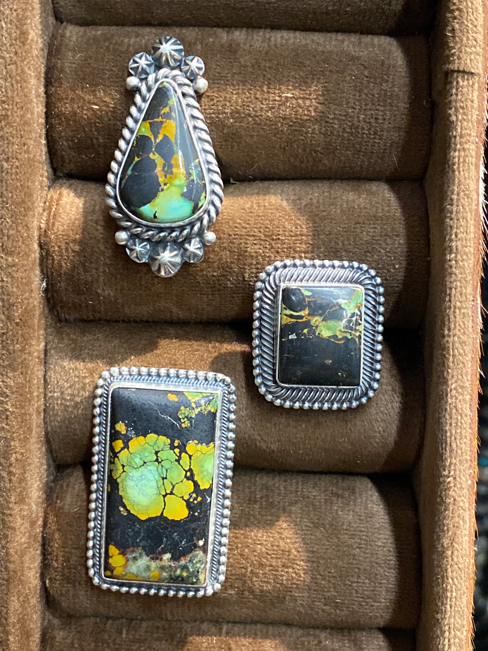 Lilith Sterling Blackjack Turquoise Stone Ring