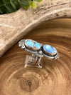 Conner Sterling Golden Hills 2 Stone Stacked Turquoise Ring