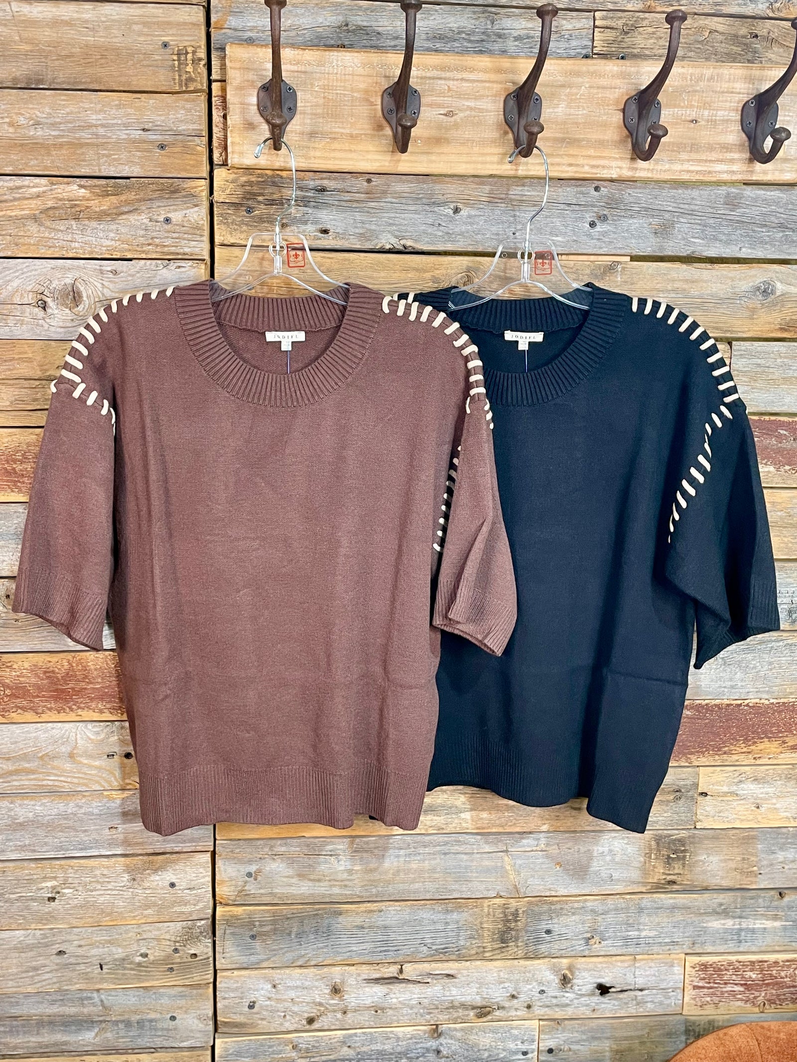 Kris Shoulder Stitch Sweater